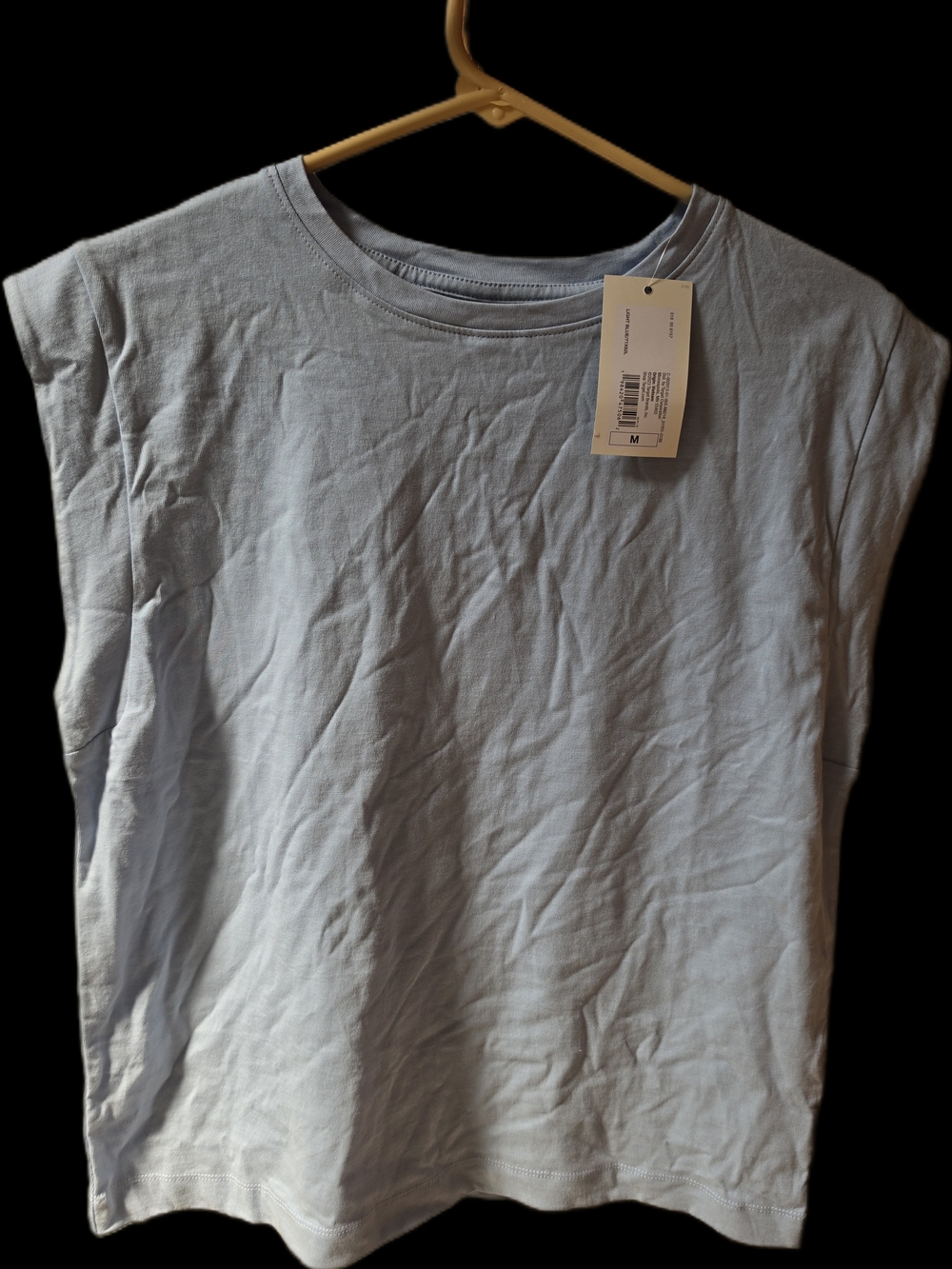 a new day Pale Blue Cotton Crewneck Tank Top with Tag